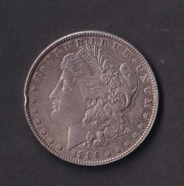 アメリカ　1ドル銀貨　モルガンダラー　1886年