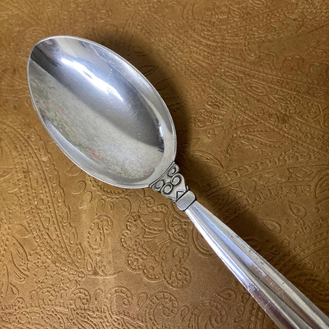 【ジョージジェンセン】純銀/約120g ディナースプーン 2点【エコーン】