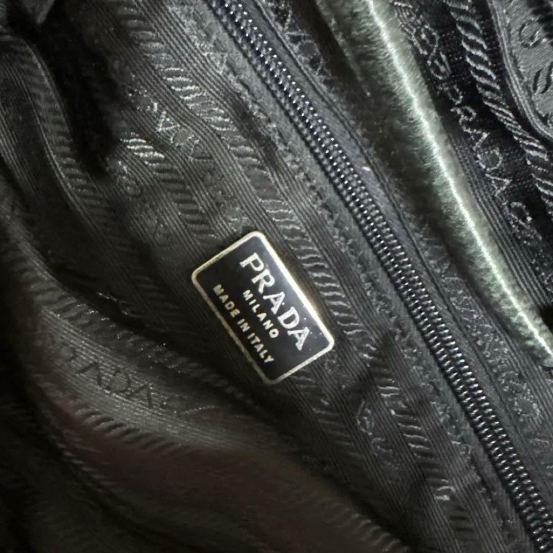 PRADA ブラックナイロン ボストンバッグ