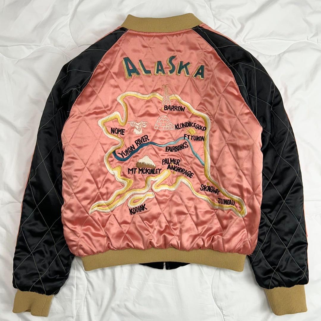 美品/Lサイズ　テーラー東洋　別珍　スカジャン　アラスカ　ALASKA　黒　希少