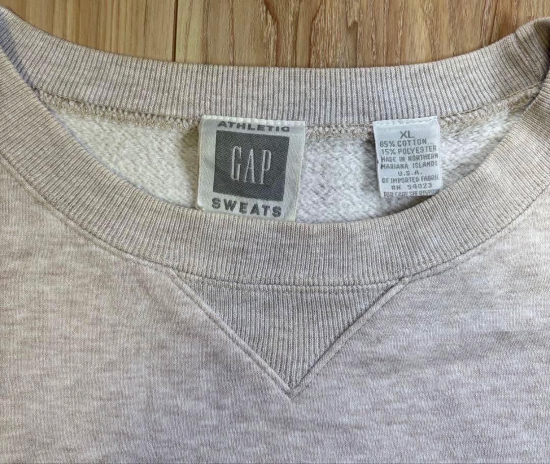 old gap athletic sweats USA製　ライトグレー　XL