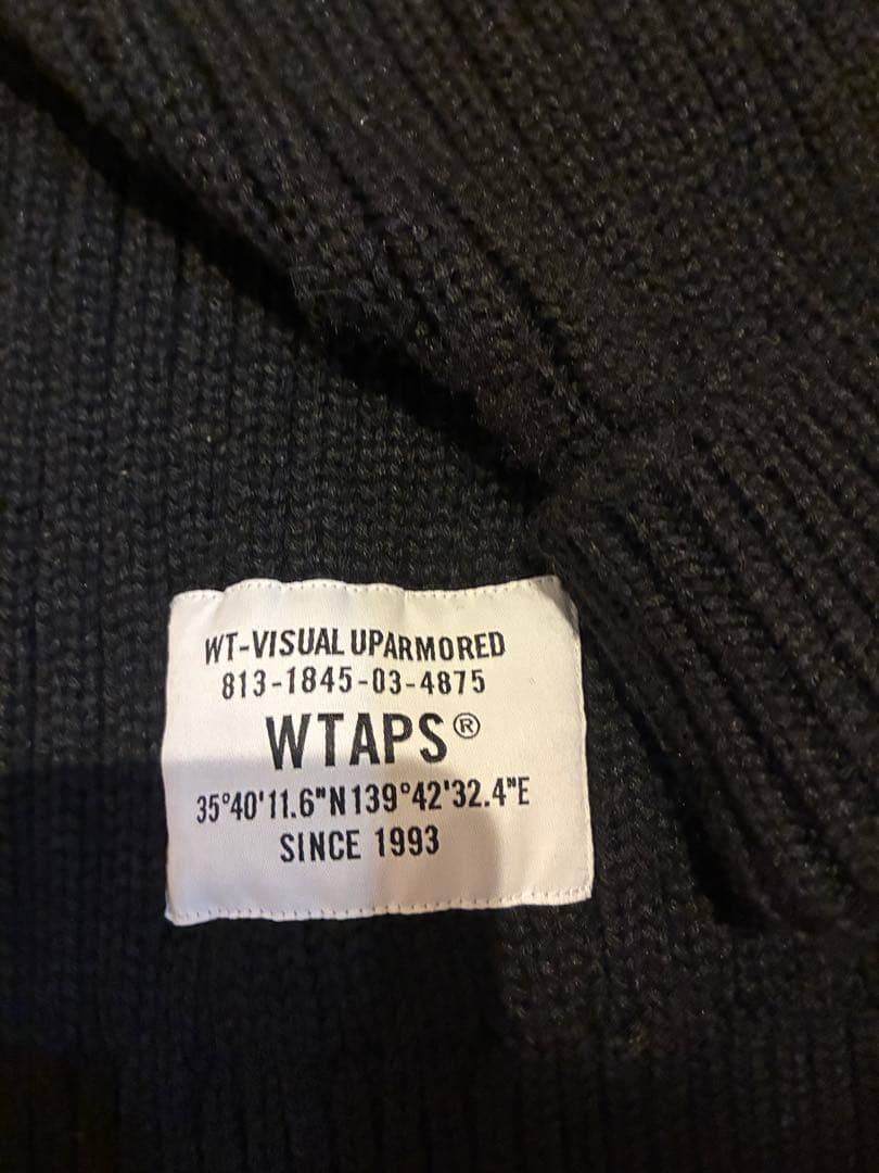 WTAPS ハーフジップニット サイズ04 ブラック タグ付き 未使用