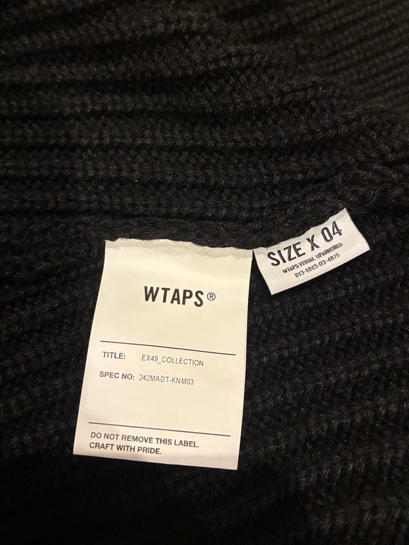 WTAPS ハーフジップニット サイズ04 ブラック タグ付き 未使用