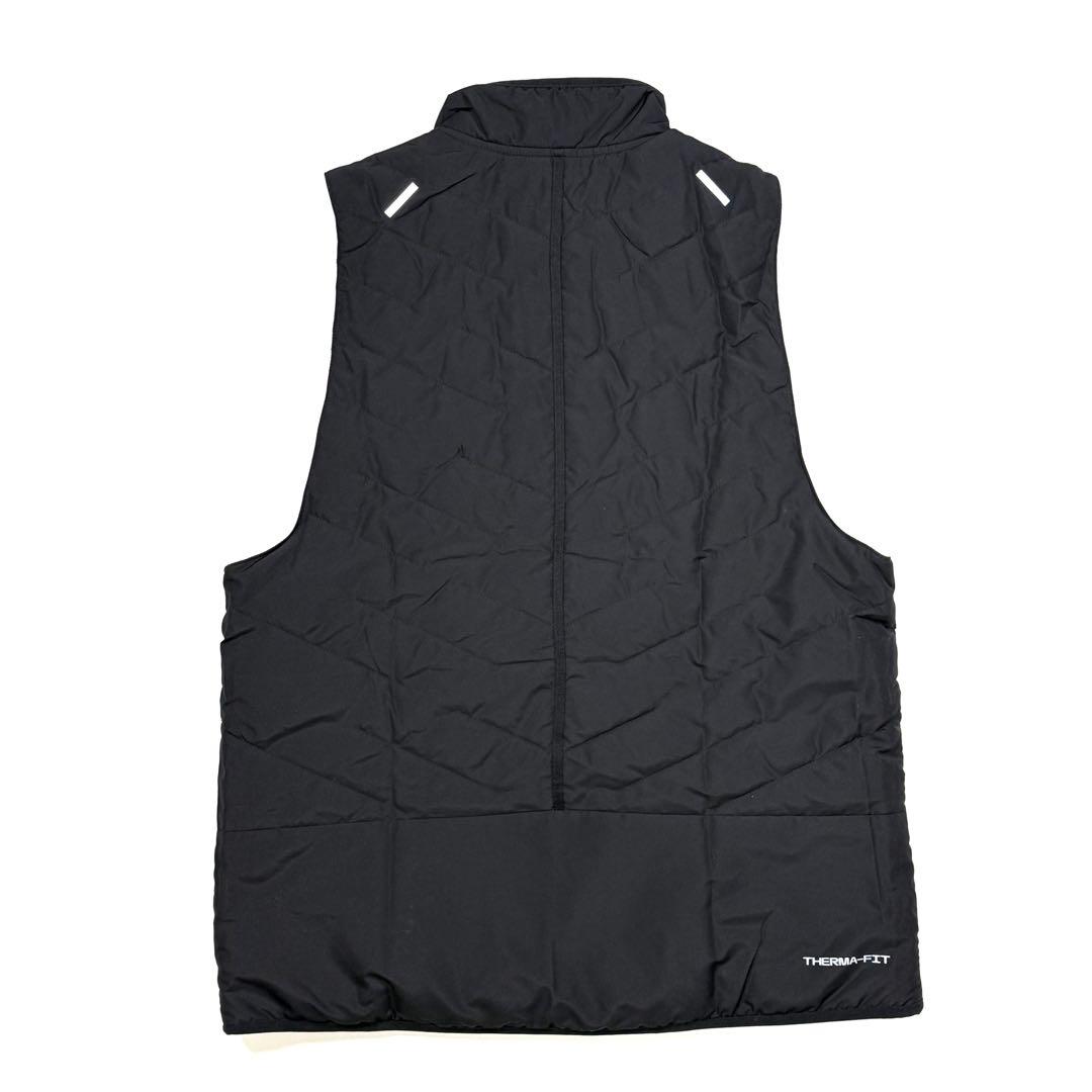 ナイキ　サーマフィット　レペル　メンズ　ランニングベスト　中綿　2XL 黒 防寒