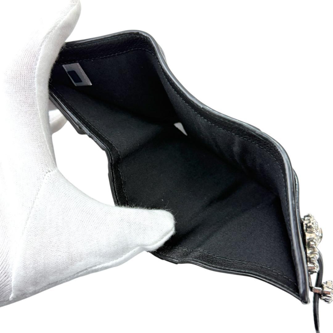 JIMMY CHOO 三つ折り財布 コンパクトウォレット CHERI ビジュー