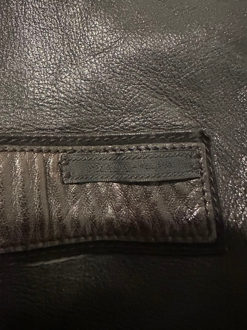 ジャケット・アウター 09aw prada archive leather jacket