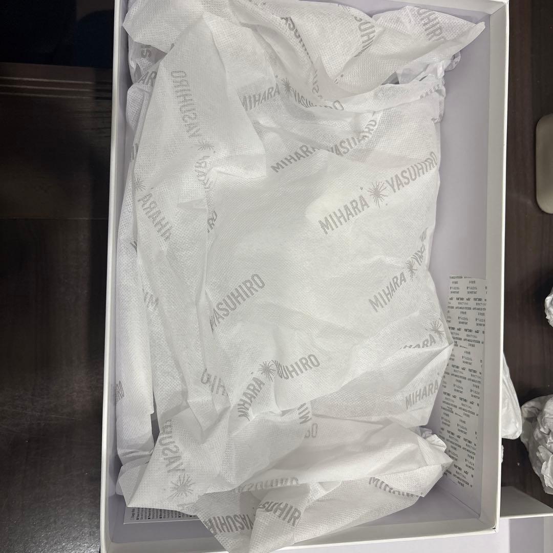 MIHARA YASUHIRO ブラック キャンバス スニーカー