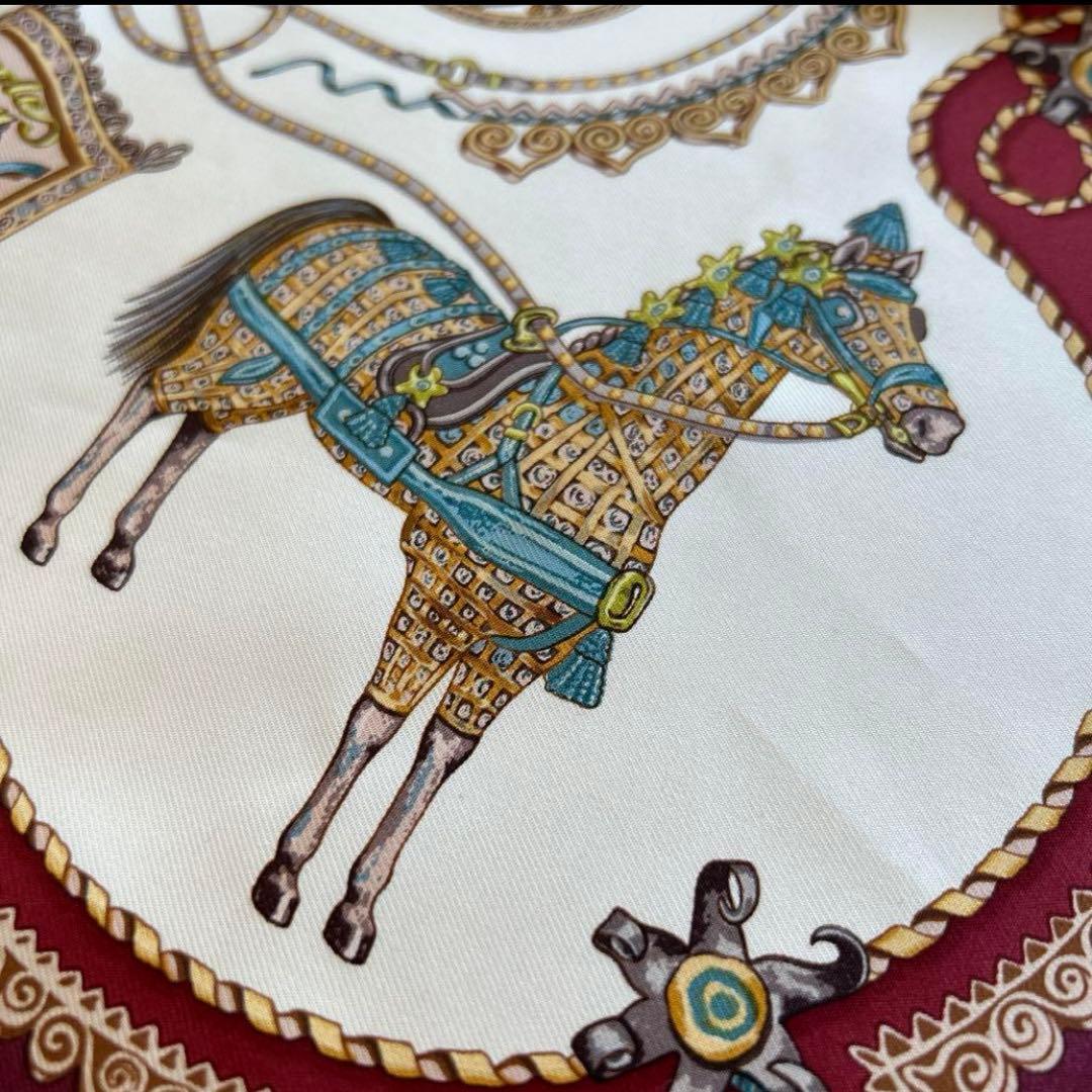 HERMES エルメス　カレ45 美品