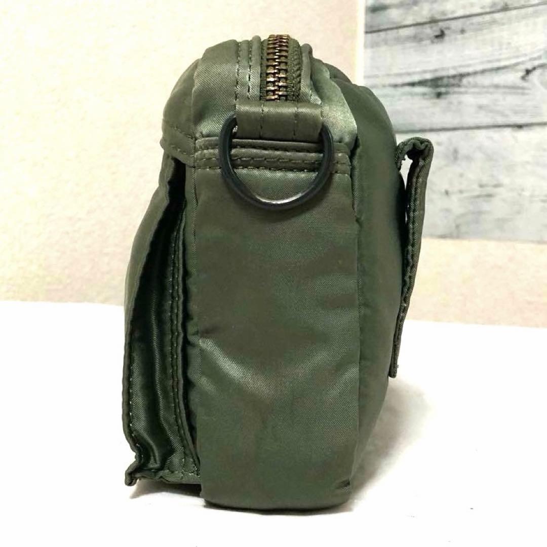 極美品✨ポーター タンカー ミニショルダーバッグ ウォレット セージ 吉田カバン