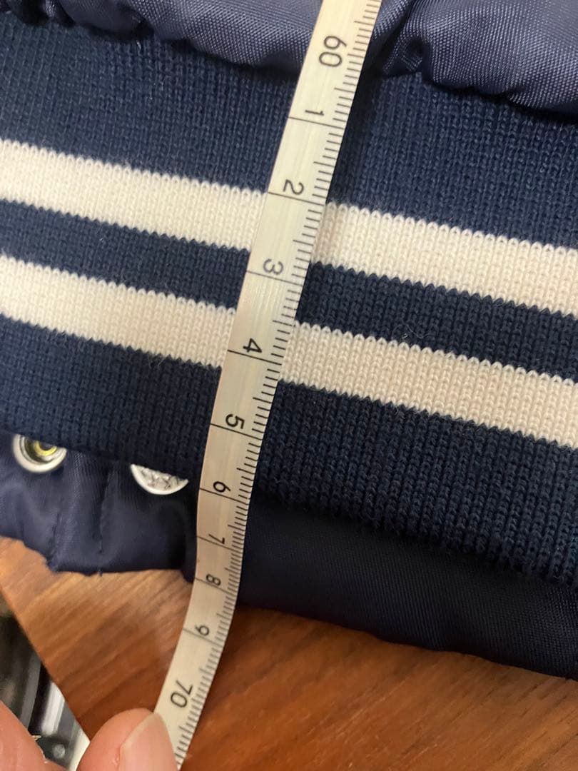 RUSSELL ATHLETIC ネイビー　バック　ロゴスタジャン　タグ付未使用