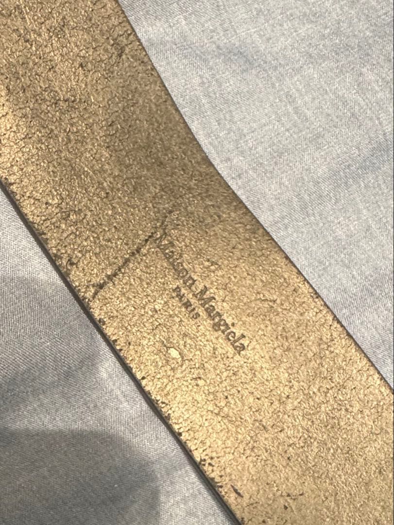 ※傷あり※ 高橋愛着用　メゾン マルジェラ　レザーベルト 4ステッチ