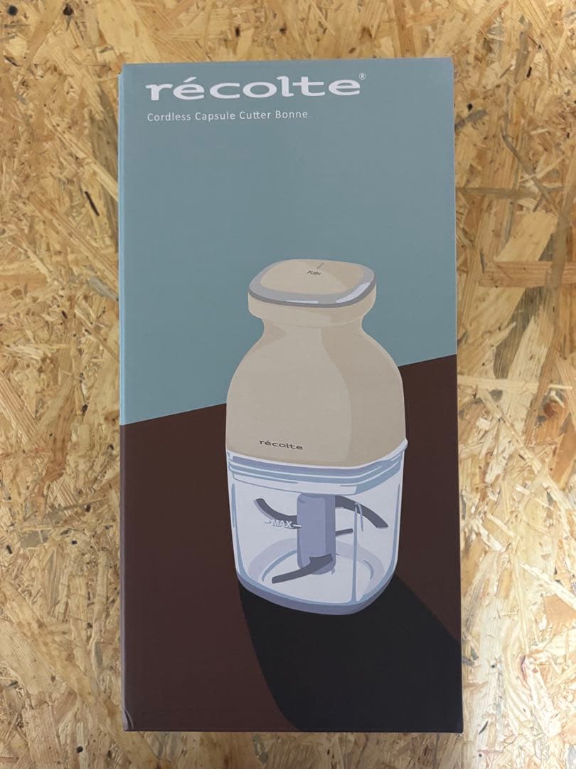 【新品・未使用】レコルト　コードレス カプセルカッターボンヌ　RCP-7(W)