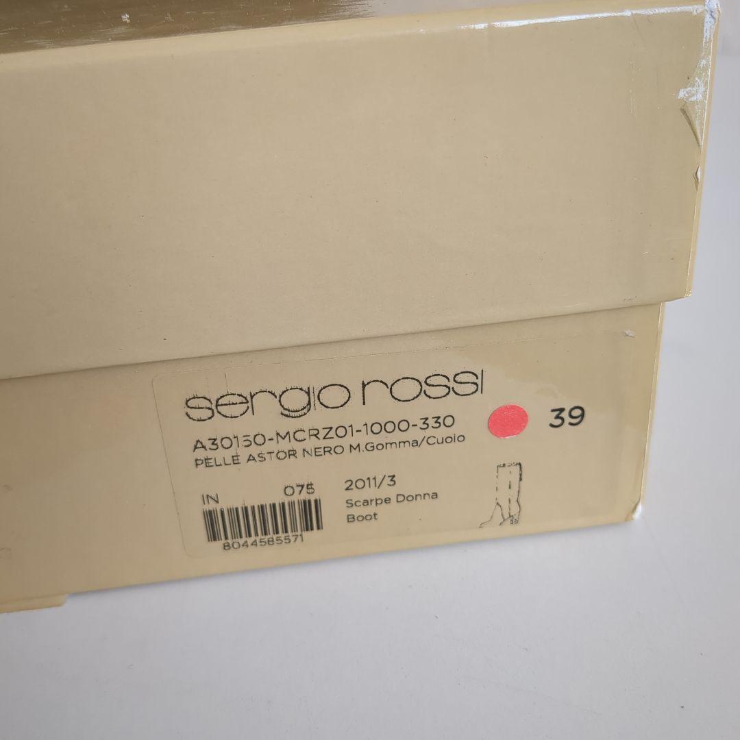 セルジオロッシ*黒 スエード ロングブーツ 高ヒール