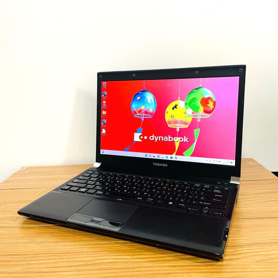 爆安ブラック東芝ノートPC SSDメモリ8ギガwin11 オフィス