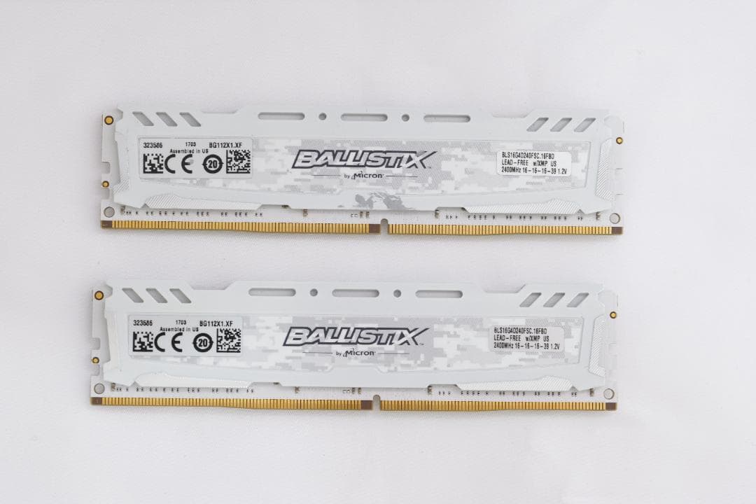 即発送 CRUCIAL BALLISTIX DDR4 32GB 16GB×2枚②
