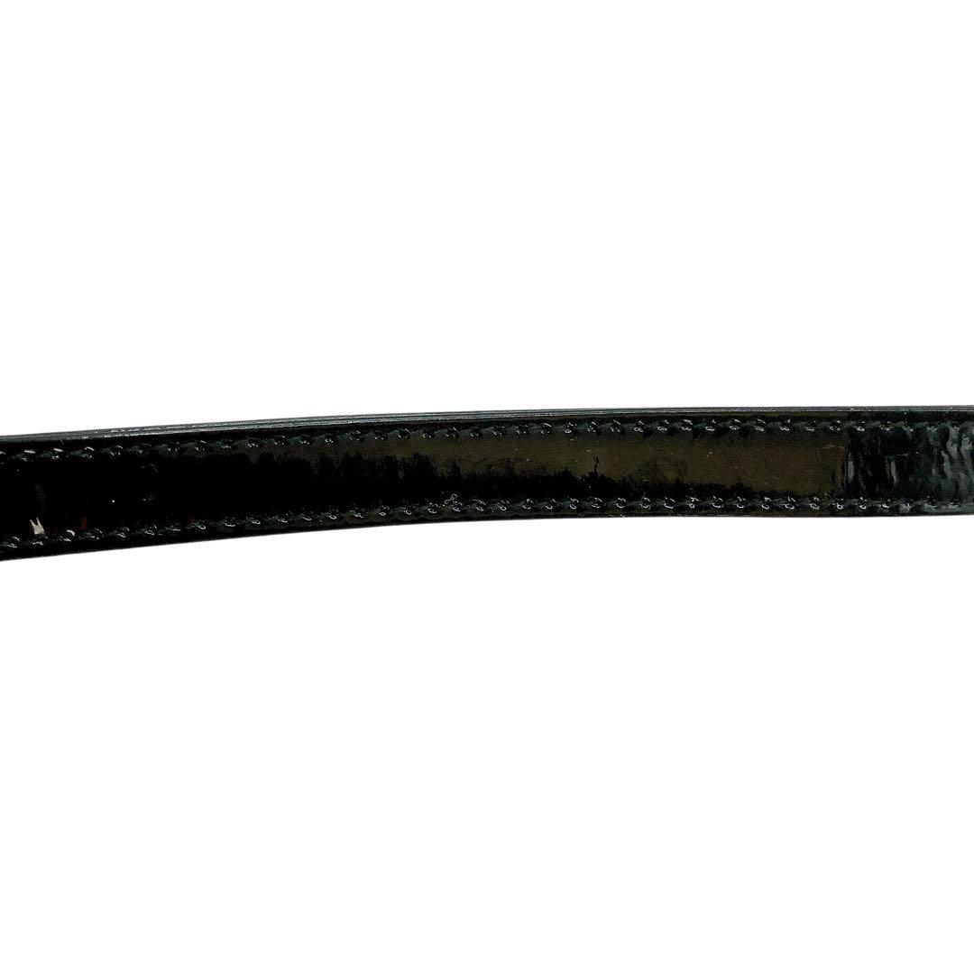 Dior✨ディオール　ショルダーストラップ　エナメル　革　CDロゴ ブラック