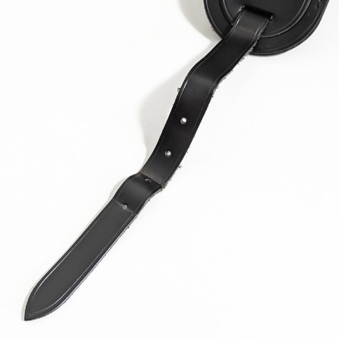 ルイヴィトン ネームタグ ポワニエ セット ブラック×ゴールド レザー