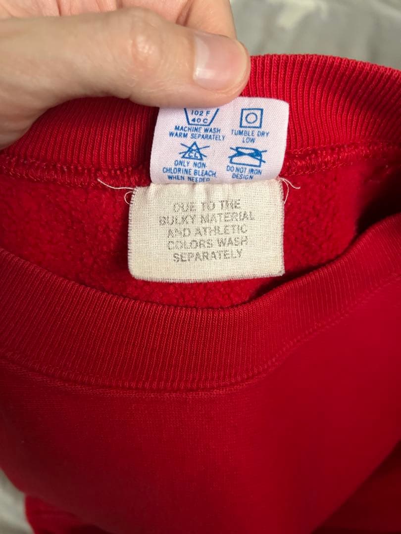 XXL 80s Champion OHIO オハイオ リバースウィーブ RED