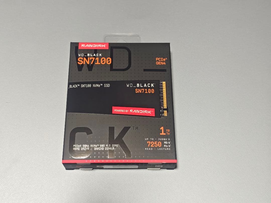 N*u様 WD_BLACK SN7100 1TB M.2 NVMe SSD