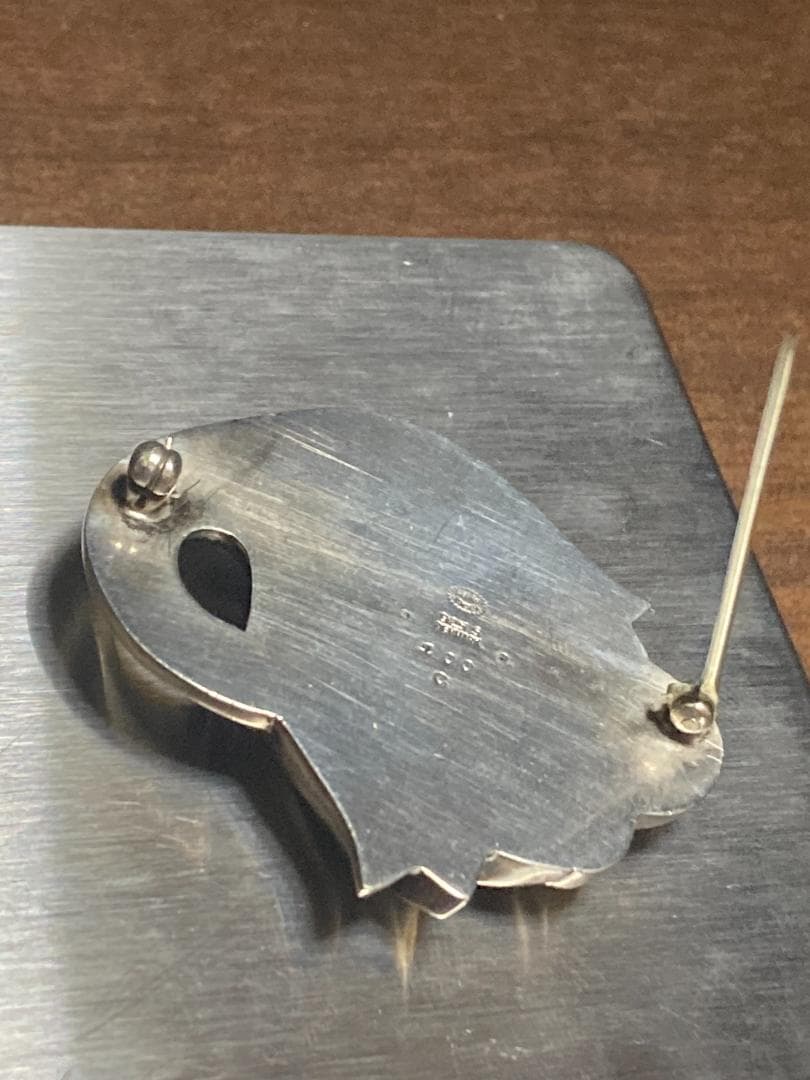 美品 ジョージジェンセン ブローチ スズラン 100C