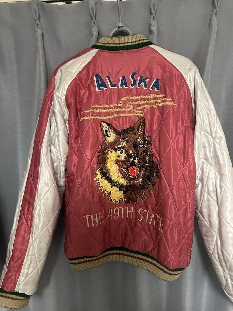 刺繍 スカジャン ブラック　東洋エンタープライズ　アラスカジャン