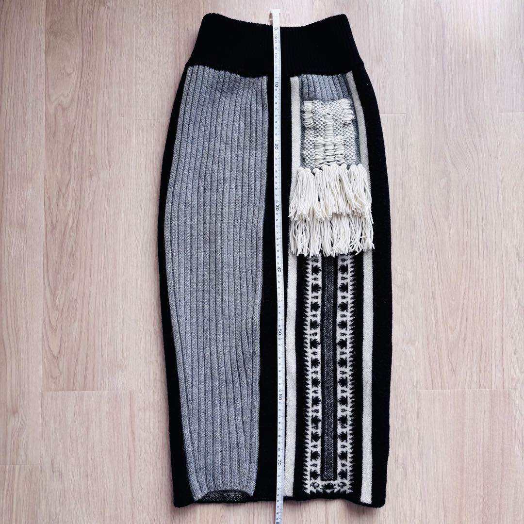 mame kurogouchi★フリンジニットスカート