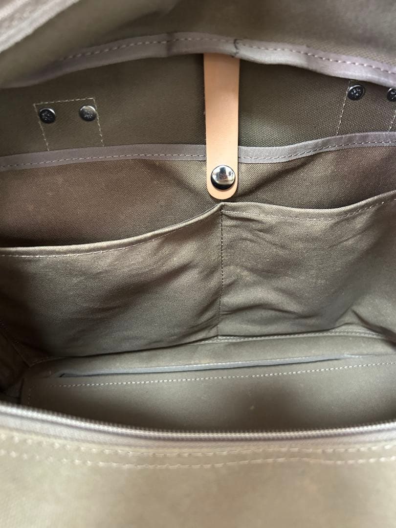 ♪期間限定特別値引き中♪　　犬印鞄製作所のブラウンキャンバスボストンバッグ