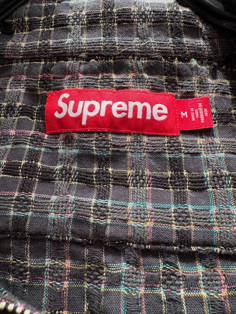 ジャケット・アウター Supreme llic Plaid Zip Up Shirt
