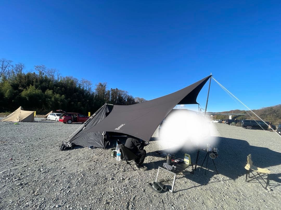 N*i様 DOD ONE POLE (M) ブラック キャンプテント