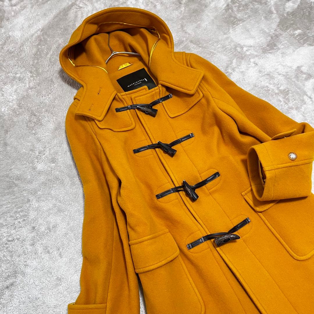 極美品　マッキントッシュ ロンドン　ダッフルコート　ロング　イエロー　40