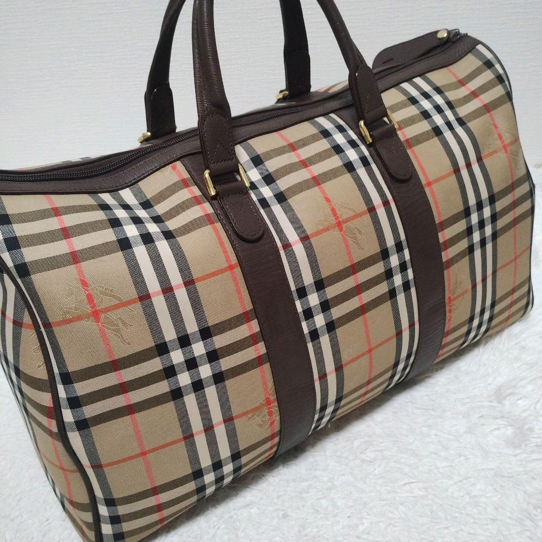 Burberry バーバリー ボストンバッグ 旅行バッグ ホースロゴ