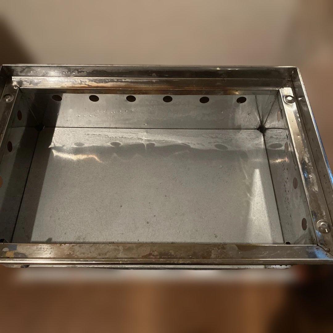 業務用大型アルミ製2分割台はステンレス製ガスを入れて使用します。