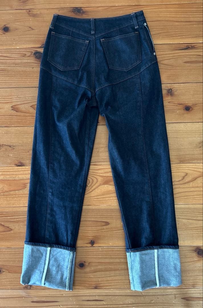 パンツ FETICO 12oz HIGH-RISE COATED JEANS 25AW