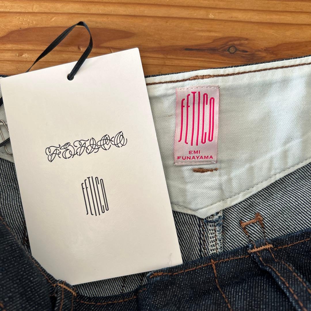 パンツ FETICO 12oz HIGH-RISE COATED JEANS 25AW