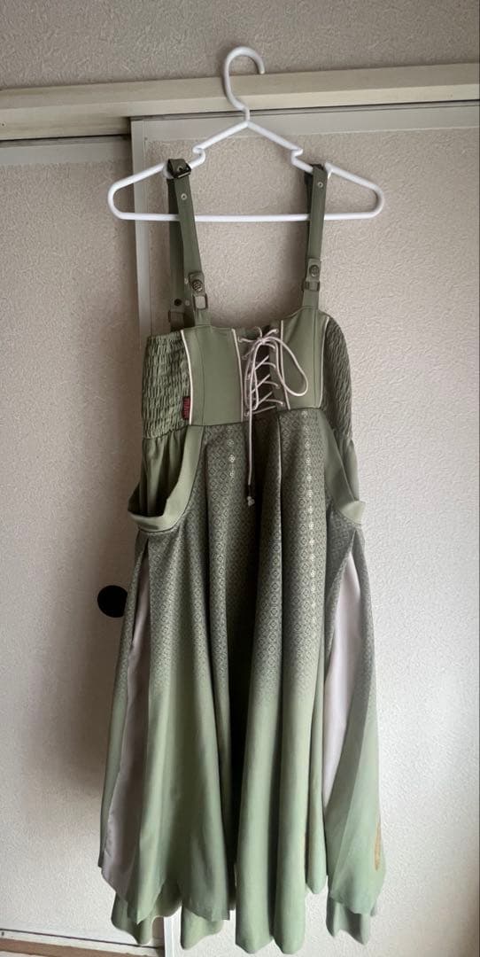 ozzon 巫女風袴スカート グリーン