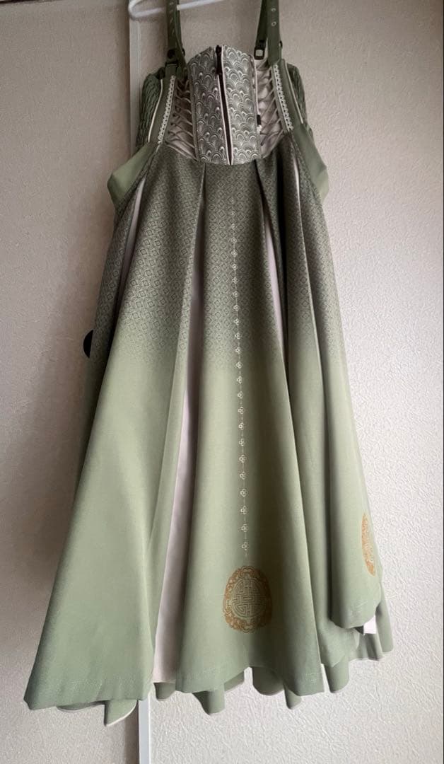 ozzon 巫女風袴スカート グリーン