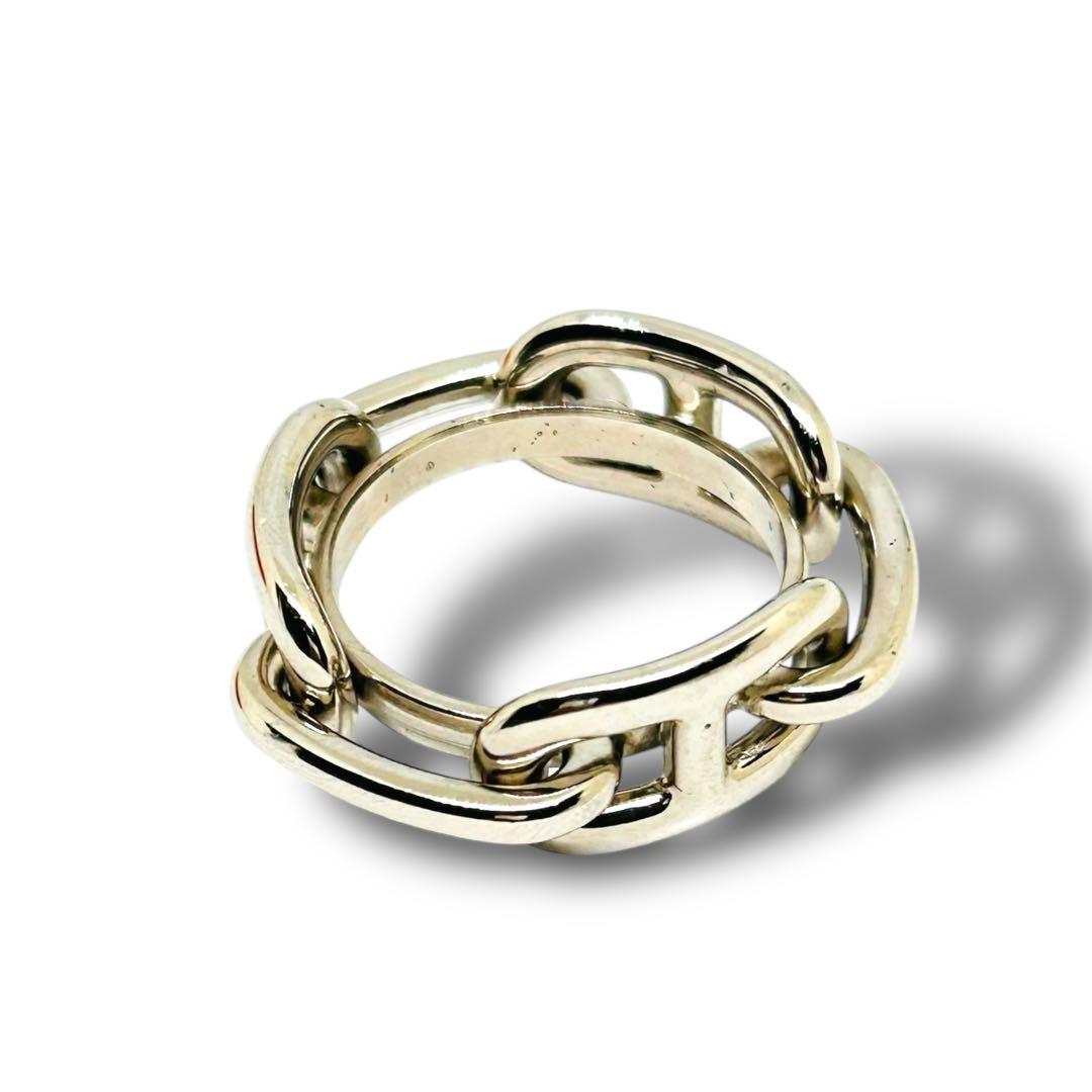 極美品 HERMES エルメス ジャンボシェーヌダンクル スカーフリング