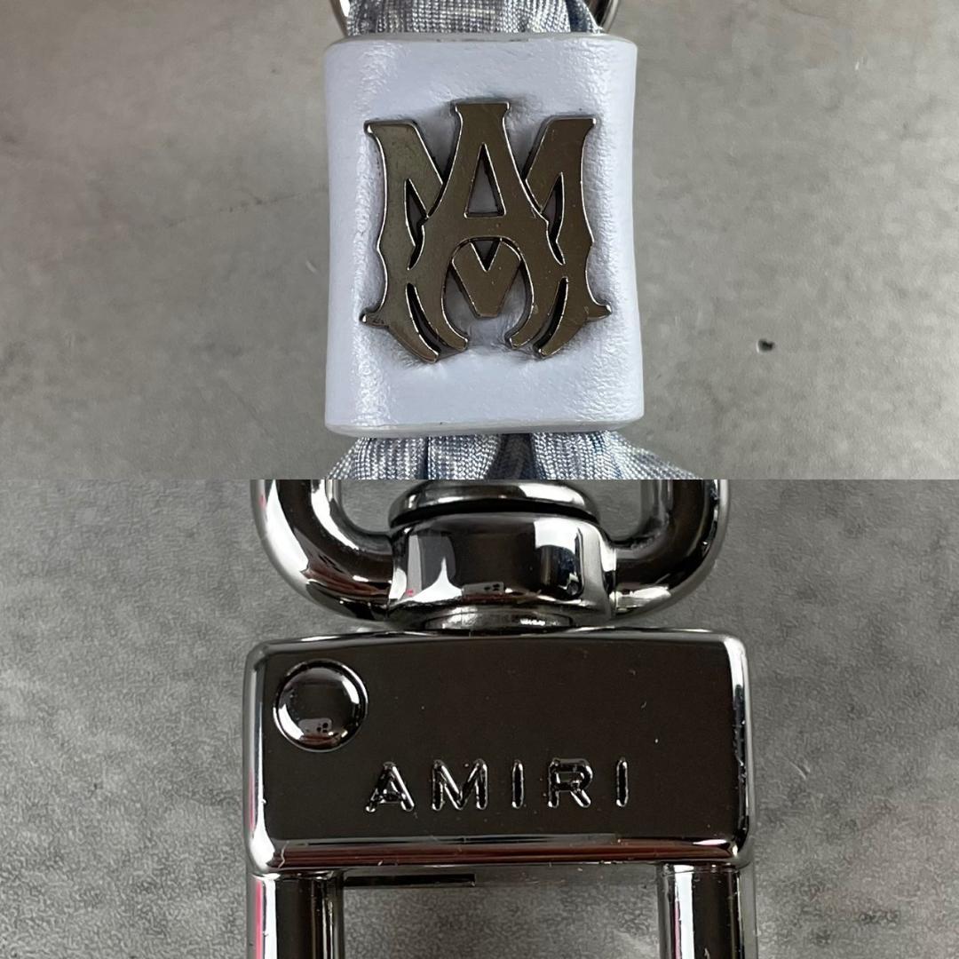 24ss 未使用　アミリ　MAロゴ　シルク　バンダナ　スカーフ　キーチェーン