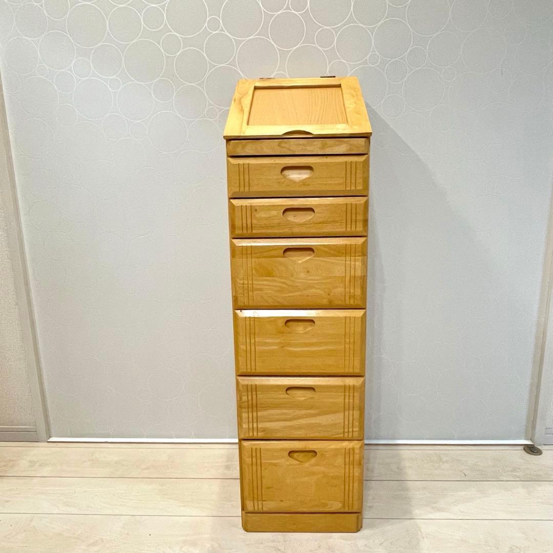 Simple Life 天然木 スリムドレッサーチェスト カントリー 収納家具