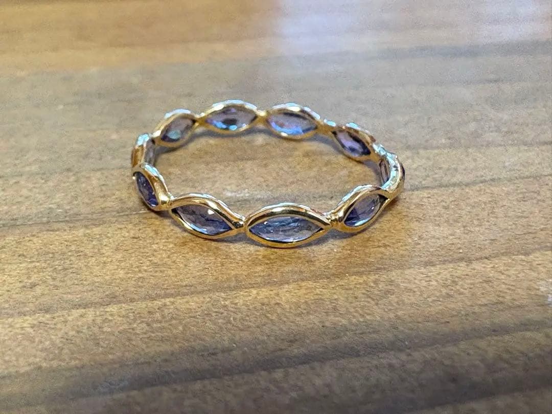 タンザナイト エタニティリング K10 15号