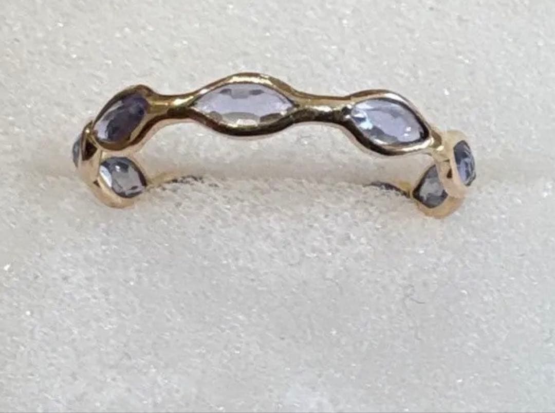 タンザナイト エタニティリング K10 15号