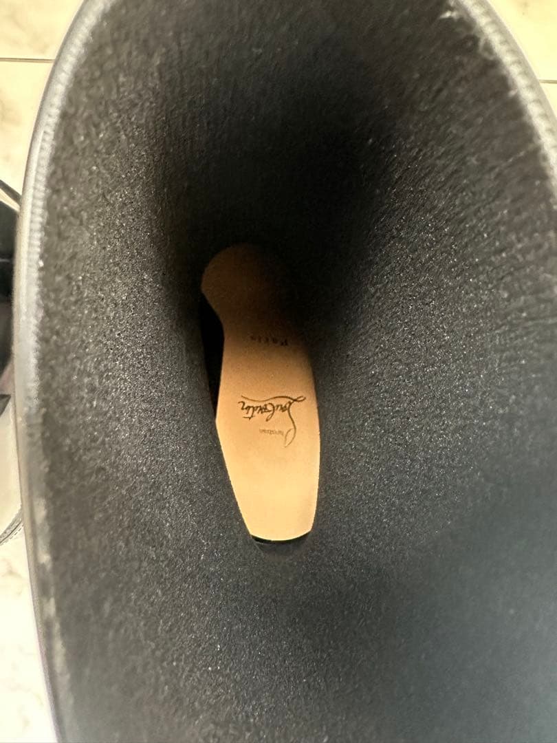 Christian Louboutin♡ブラックヒールレインシューズ