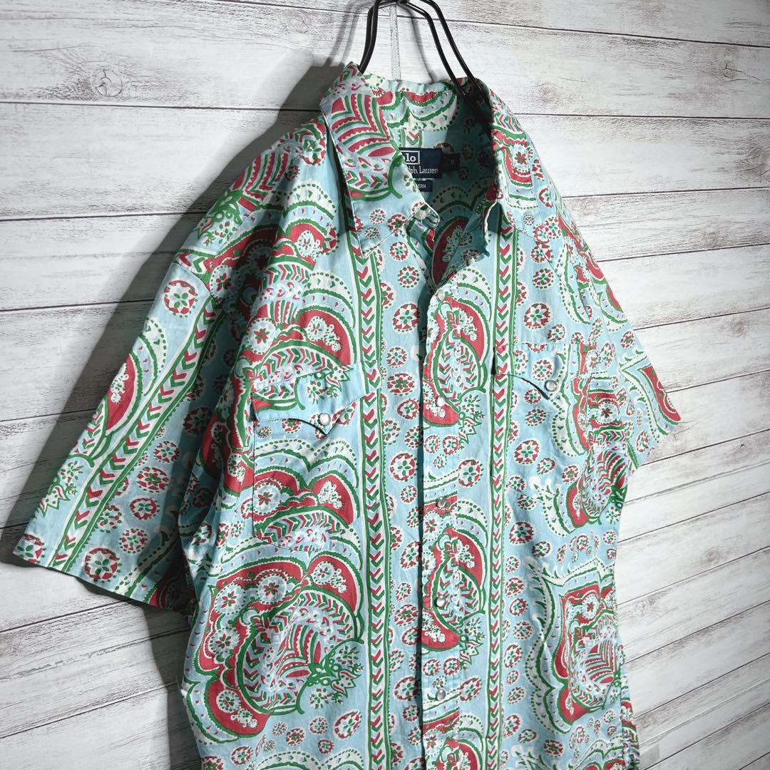 【入手困難!!】ラルフローレン ✈︎半袖シャツ ペイズリー柄 Western
