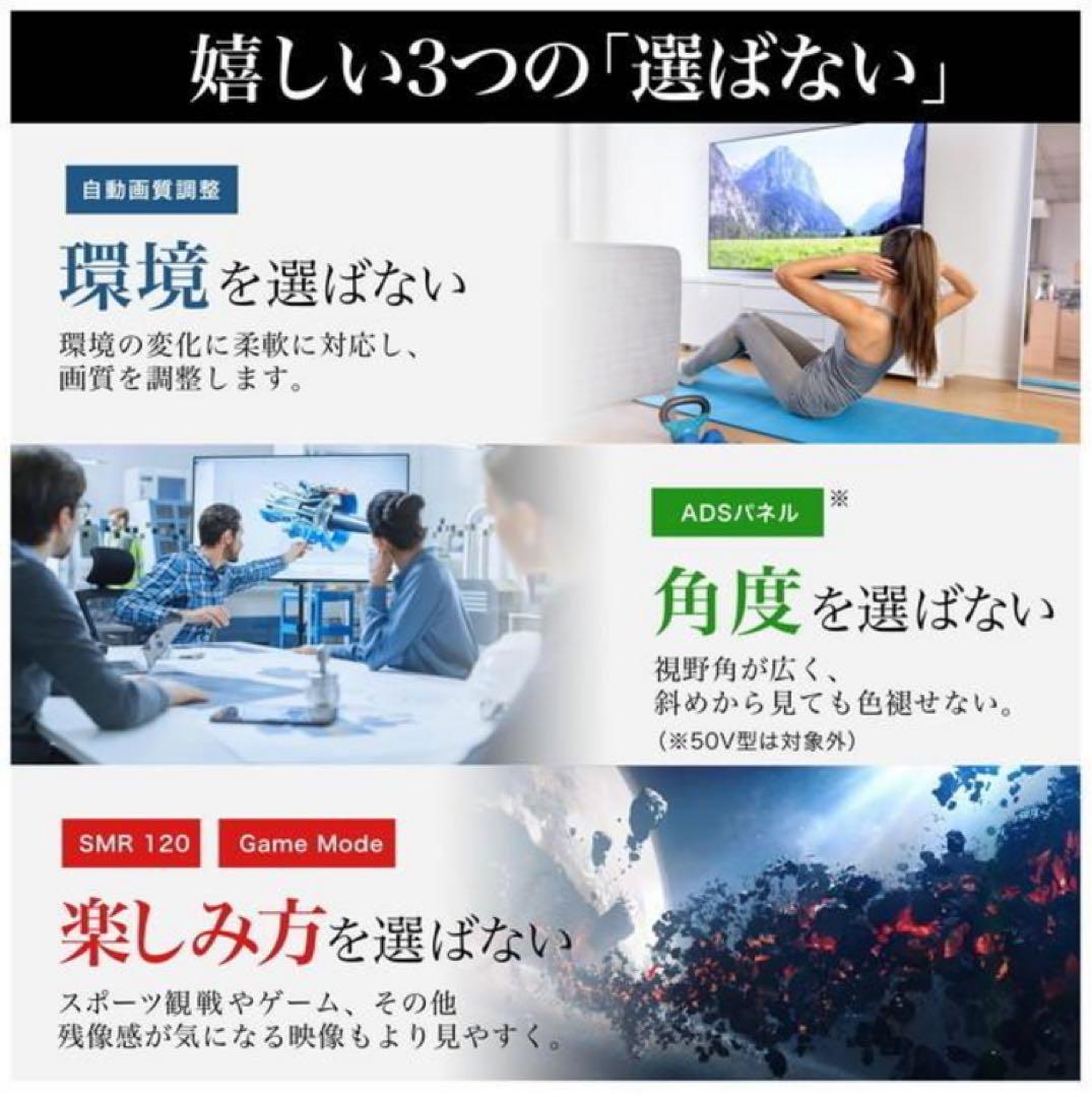 【未使用に近い】ハイセンス 65型4K液晶テレビ65E6G 2024年製