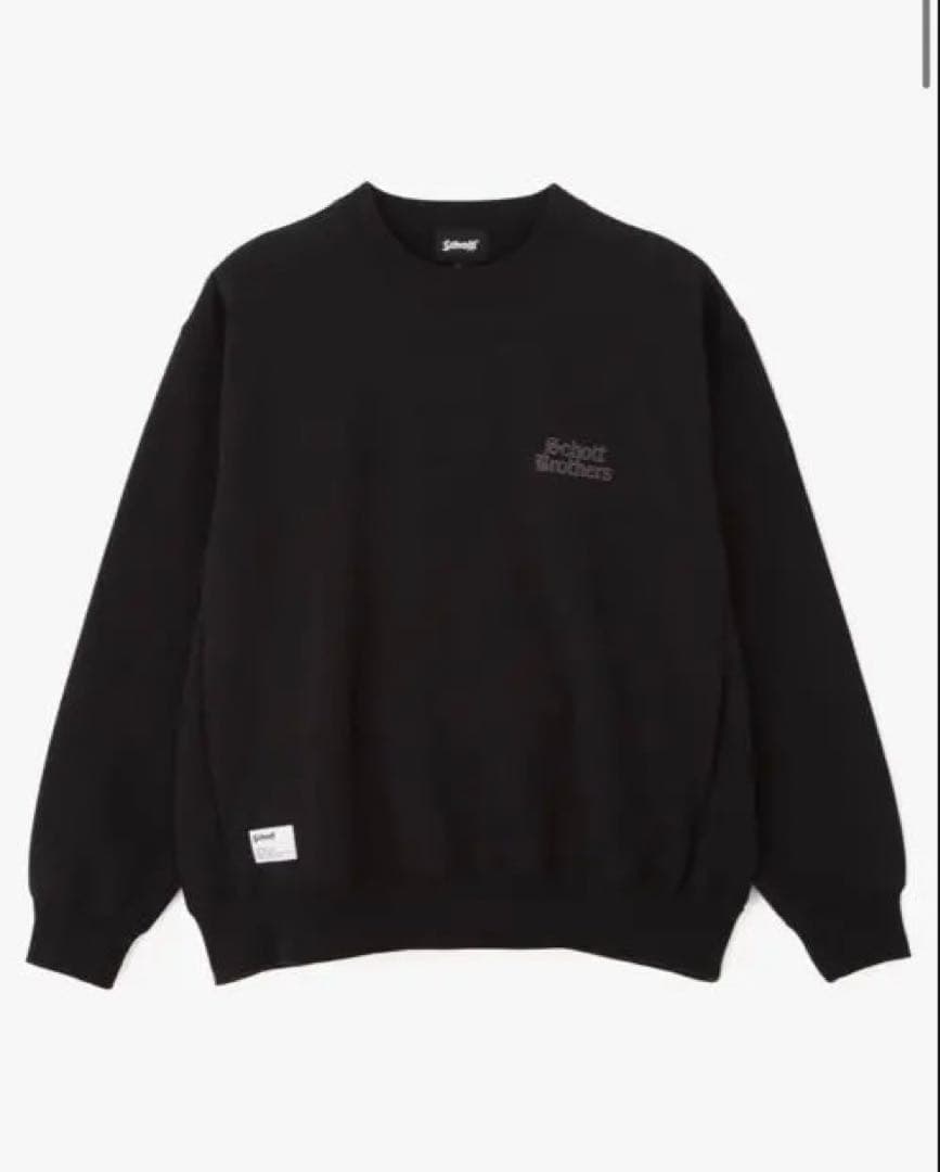 Schott B.S CREW SWEAT ブラック