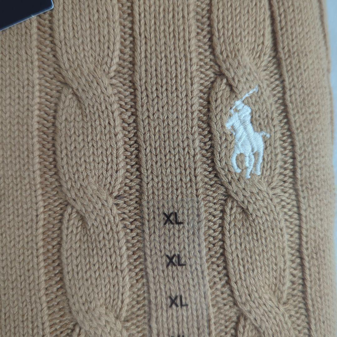 Polo Ralph Lauren ケーブルニットセーター XL ベージュ