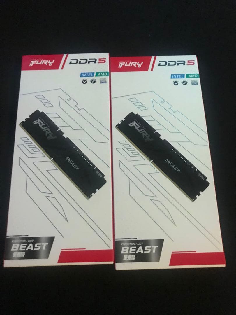 新品 Kingston FURY DDR5 メモリ16GB 2枚セット