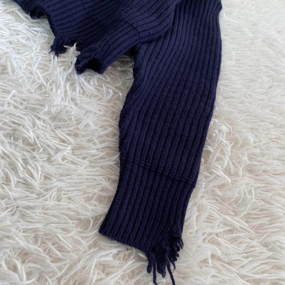 ぽんずRHODOLIRION ロドリリオン　ダメージニット　ツイルニット