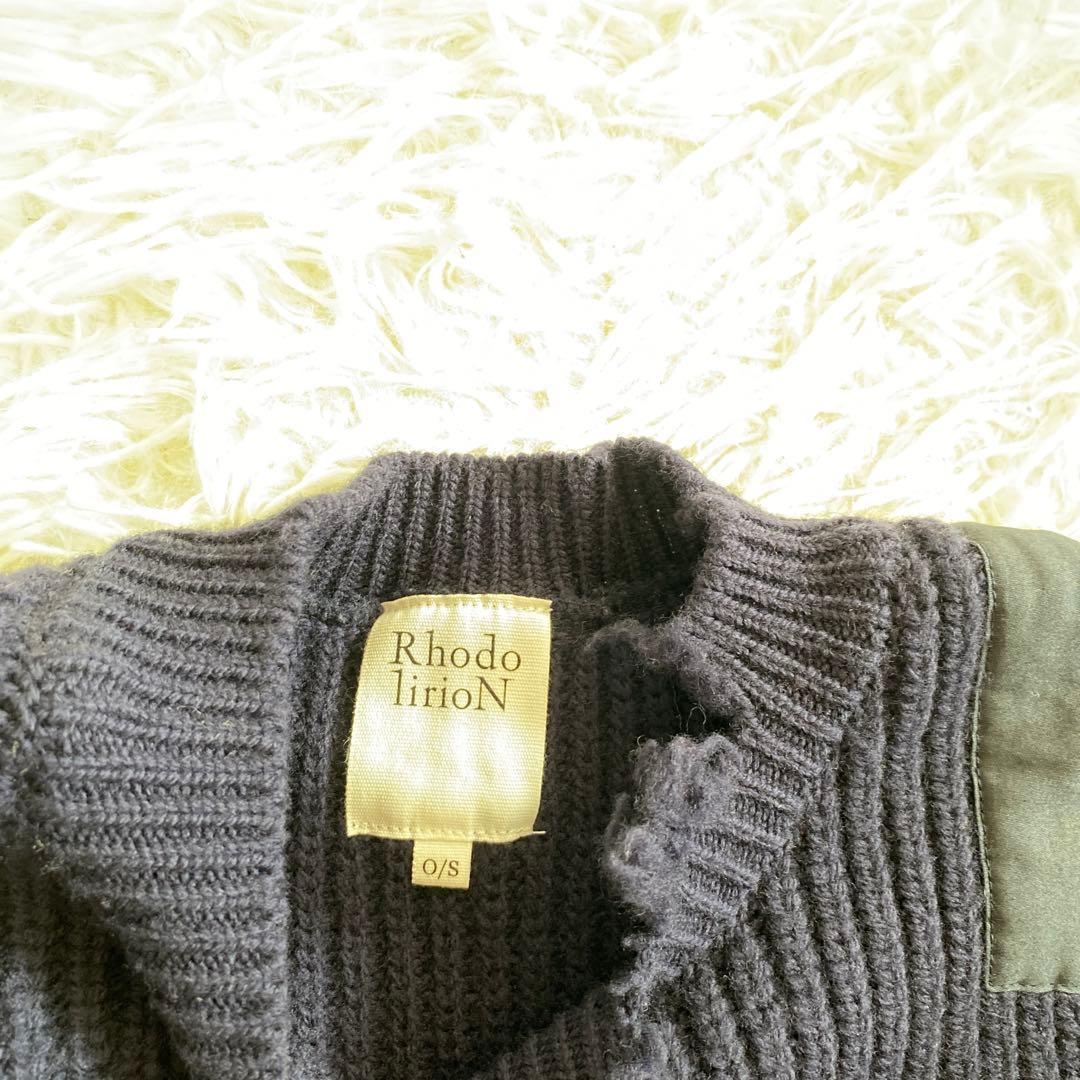 ぽんずRHODOLIRION ロドリリオン　ダメージニット　ツイルニット