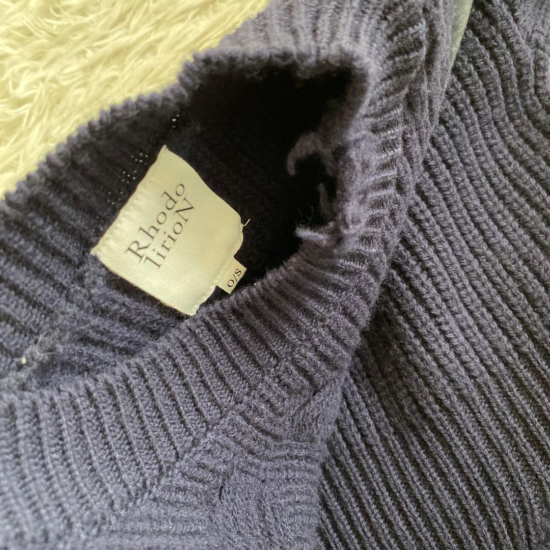 ぽんずRHODOLIRION ロドリリオン　ダメージニット　ツイルニット